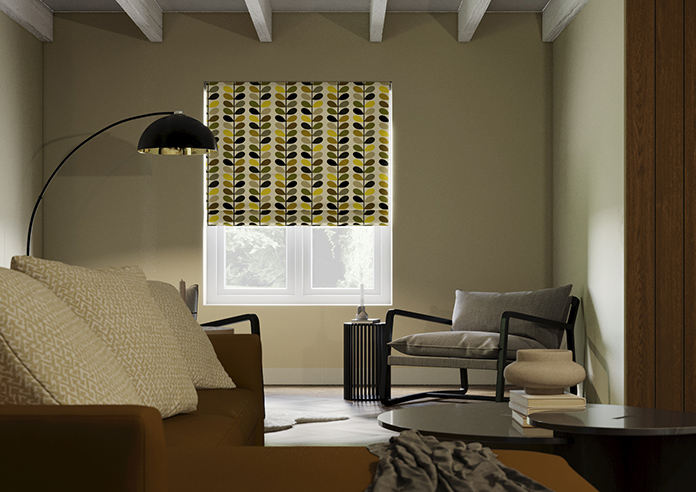 Orla Kiely Multi Stem, Yellow - Roman Blind - Image 3